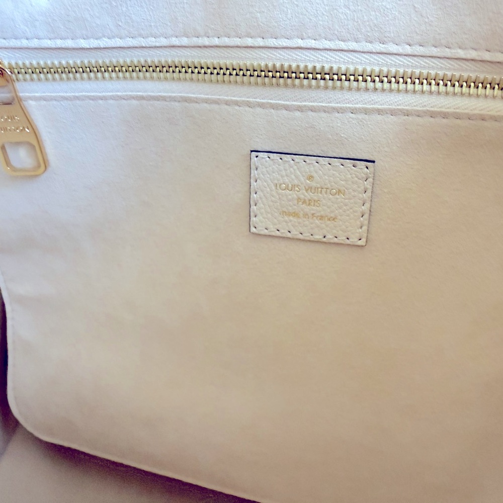 BRAND NEW Louis Vuitton Neverfull MM Monogram Empreinte Cream Leather Tote Bag - Picture 6 of 16